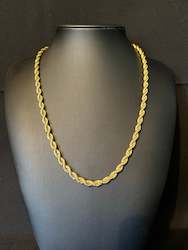 6mm Rope Chain - Gold