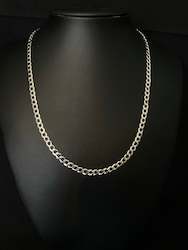 Jewellery: 925 sterling silver curb chain 5mm