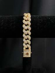 15MM Cuban Bracelet Gold