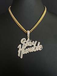 Jewellery: Stay Humble Pendant Gold