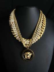 Jewellery: Cuban Stack Combo - Gold