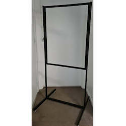 Product display assembly: A1 Black Poster Stand / Retail Sign Holder 1500mm high