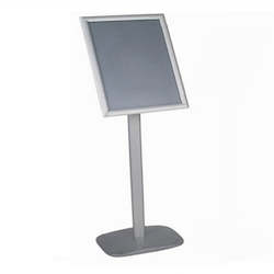 Product display assembly: Snap Frame Display Stand Silver A3 Landscape / Portrait