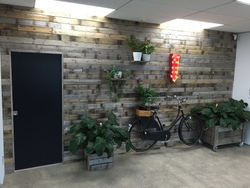 Pallet feature wall