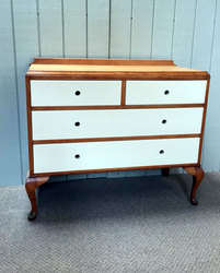 Wooden furniture: Antique queen anne drawers (sold)