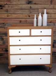 Wooden furniture: Designer solid oak drawers: sold