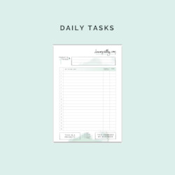 Business consultant service: Daily Tasks - to do list