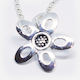 "Diana" sterling silver medium curly pendant. ( Chain sold separately)