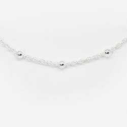 In Ore Classics: Sterling Silver chain with spaced balls