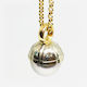 Z Handmade 9ct white and yellow gold, 13mm Tahitian Grey Pearl and multi coloured diamond pendant. (Chain sold separately)