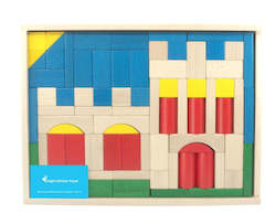 Toy: Wooden puzzle blocks for kids - Castle