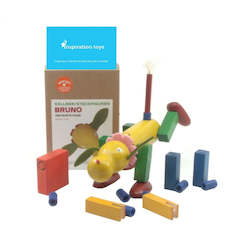Wooden construction toys for kids - Bruno the dog