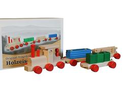 German wooden toy train set for kids