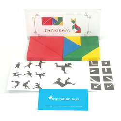 Wooden tangram puzzles