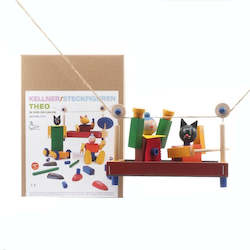 Wooden construction toys for kids - cable car