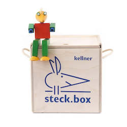 Wooden construction toys for kids - steck.box