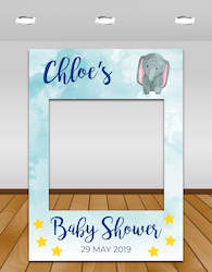 Internet only: Blue Elephant Baby Shower InstaFrame