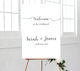 Calligraphy Welcome Sign - Portrait