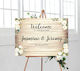 Wooden Look Welcome Sign