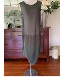 Furniture: Two Blonde Bobs - Scooped Button Tabard - Artillery Green