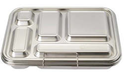 Kitchen: Nestling Stainless Steel Bento Box