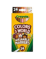 Children: Crayola Colors of the World Fine Line Markers 24 Pack