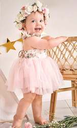 Children: Eloise Rose Floral Baby Tutu Dress - Size 2