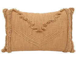 Banyan Home Cushions Throws: BYBLOS EMBROIDERED CUSHION 35X55CM