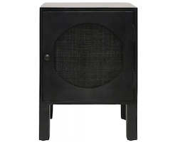 Banyan Home Furniture Mirrors: OBERON BEDSIDE BLACK 60CM
