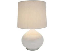 Banyan Home Lighting: HESSIAN TABLE LAMP 52CMH