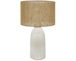 Banyan Home Lighting: SPELL TABLE LAMP WHITE 76CM