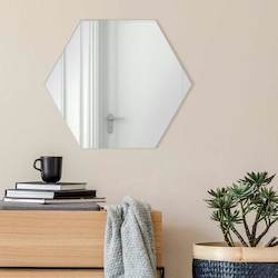Silver Mirror - Hexagon
