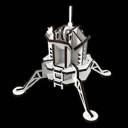Dad Gifts: Space Moon Lander by Abstract Designs