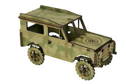 Camo Green Land Rover by Abstract Designs
