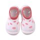 Baby Pre-Walkers / Toddler Shoe Socks - White with Pink Spots