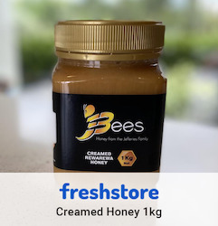 Frontpage: 1 kg creamed NZ bush honey