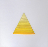 Yellow Triangle - 22.5" x 22.5" : : SALE - Jane Denton