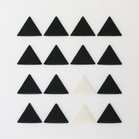 Black + White Triangles - 29" x 29" - Jane Denton
