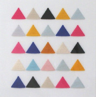 Coloured Triangles - 22.5" x 22.5" - Jane Denton