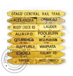 Favourites: Unframed Print - Rail Trail Road, Central Otago