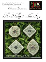 The Holly & The Ivy - Embellished Blackwork