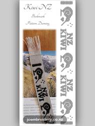 Kiwiana: Kiwi NZ Bookmark â Pattern Darning Kit