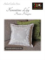 The Florentine Lily - Punto Perugino Cushion