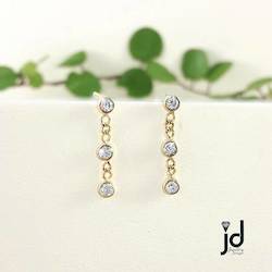 Jewellery manufacturing: Cascading Diamond Earrings