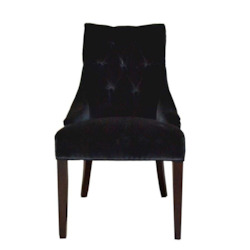 Livinia Black Velvet Chair SKU SJ236B