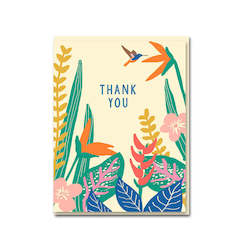 Tropical Plants Thank You - 1973 - Emma Cooter Draws