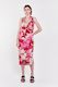 Paradise Dress | Fuchsia Floral Silk Jersey