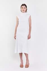 Dusk Dress | White Rib