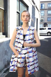 Fashion design: Gallery Coat Dress | Abstract