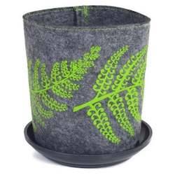 Wholesale trade: green fern on mid grey